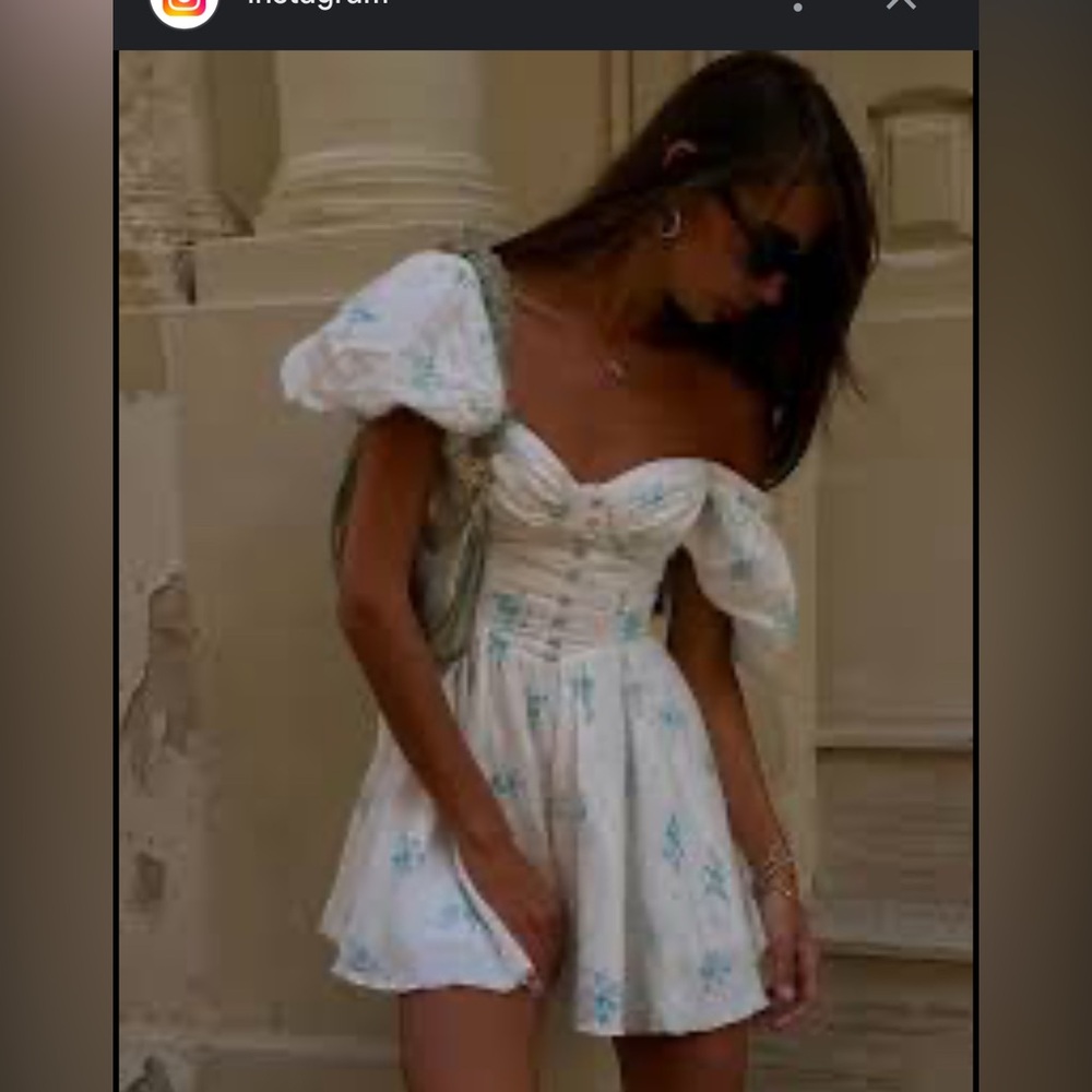 Puff Sleeve Sweetheart Mini Sundress